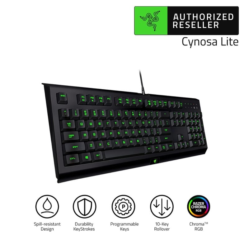 คีย์บอร์ดยี่ห้อไหนดี Razer Keyboard Cynosa Lite