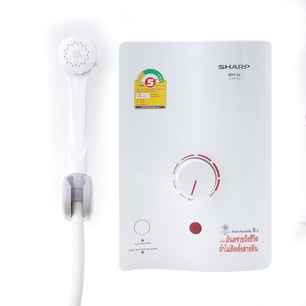 เครื่องทำน้ำอุ่นยี่ห้อไหนดี SHARP รุ่น WH-34